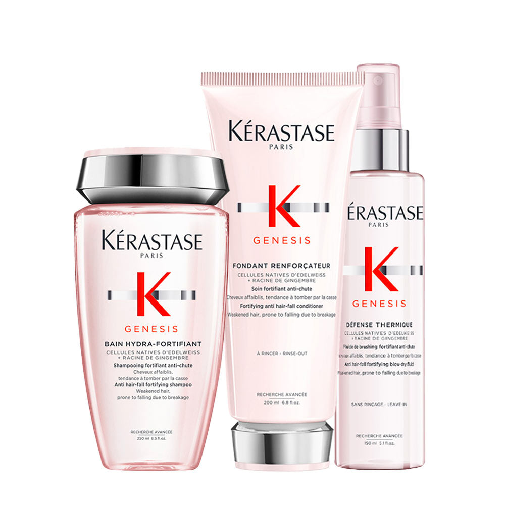 Kerastase Genesis Bain Hydra-Fortifiant 250ml Fondant Renforcateur 200ml Defense Thermique 150ml [all]
