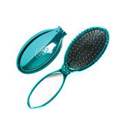 WetBrush Pro  Detangler  Pop and Go Speedy Dry Teal- spazzola richiudibile verde acqua