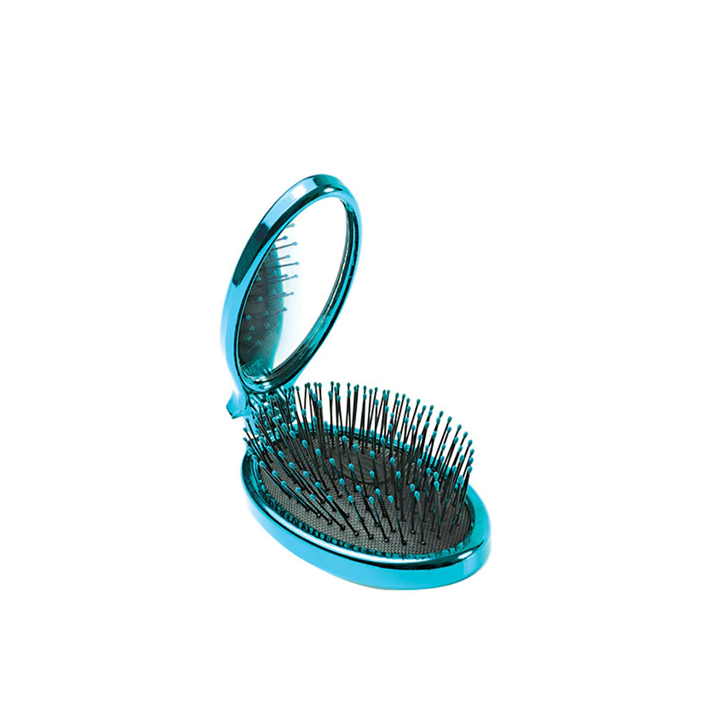WetBrush Pro  Detangler  Pop and Go Speedy Dry Teal- spazzola richiudibile verde acqua