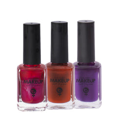 Tecna Vernis à Ongles 1PR Pourpre 12ml + 1OR Naturel Cuivre 12ml + 2PR Fuchsia 12ml