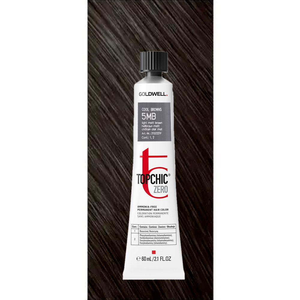 5MB Topchic Zero Light Matt Brown tb 60ml - colorazione permanente senza ammoniaca
