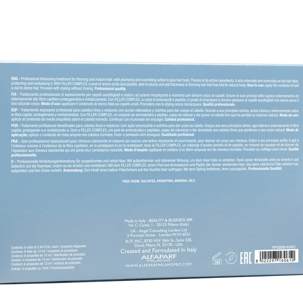 Alfaparf Milano Semi Di Lino Density Thickening Lotion 6x13ml - trattamento ispessente capelli assottigliati