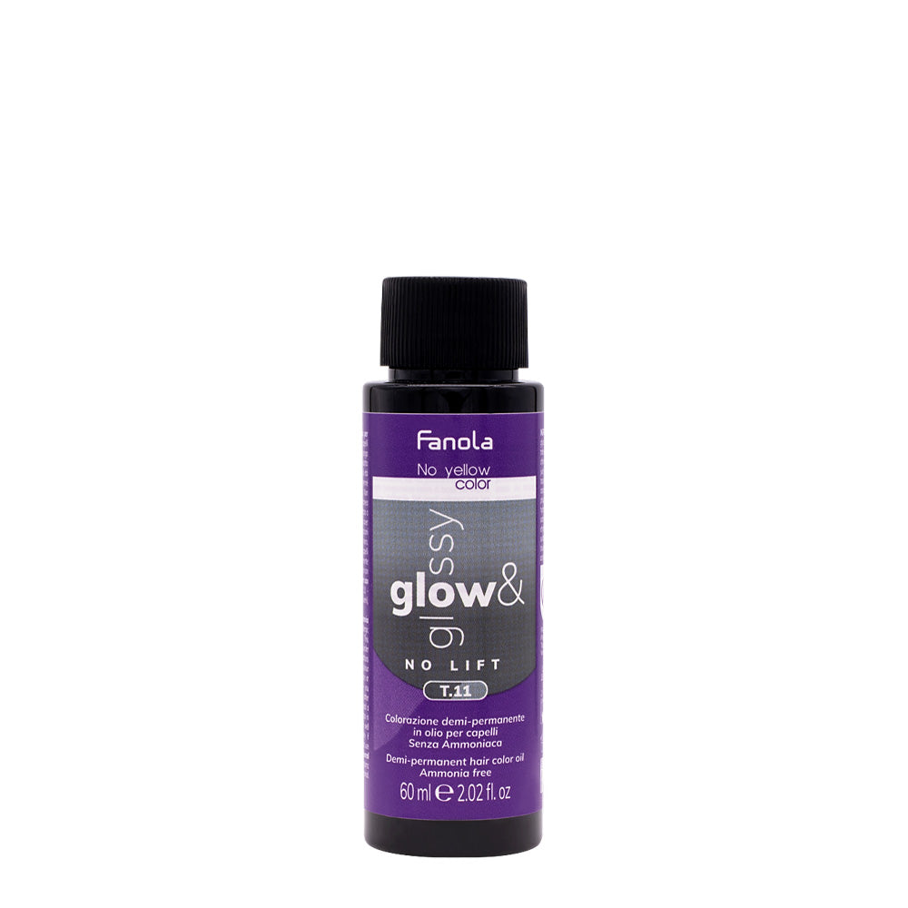 Fanola Glow & Glossy Oil Toner T.11 60ml - colorazione demi permanente in olio senza ammoniaca