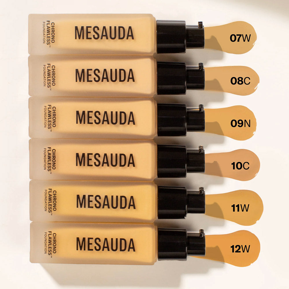 Mesauda Beauty Chrono Flawless Foundation 07W 30ml - fondotinta fluido a lunga tenuta