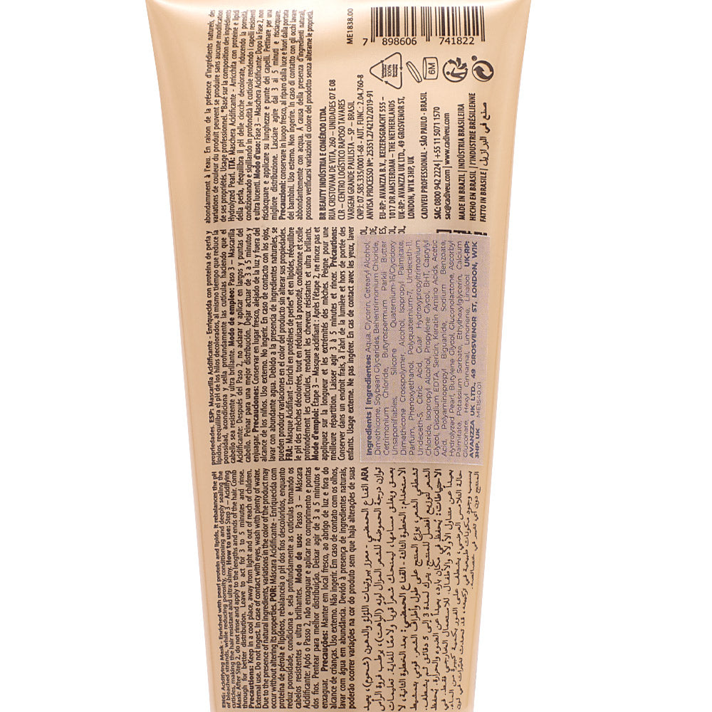 Cadiveu Blonde Reconstructor Acidic Mask N.3 200ml - maschera pH acido capelli biondi