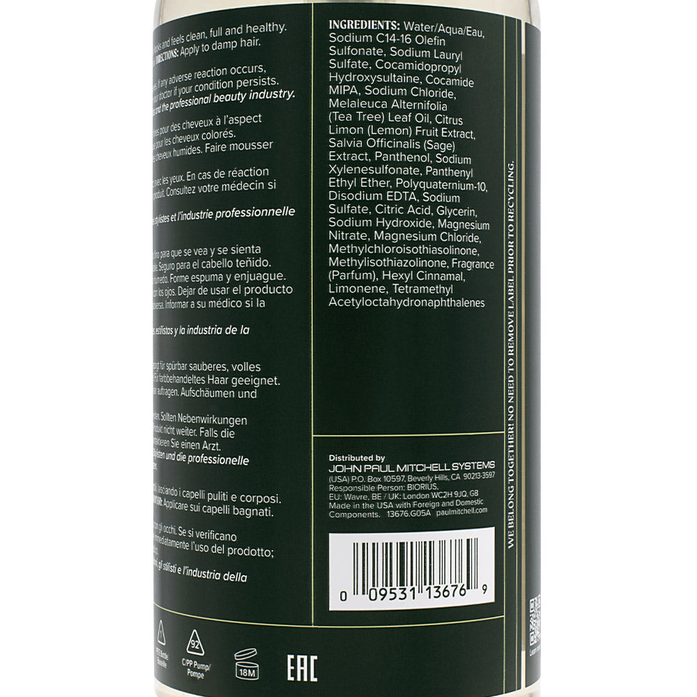 Paul Mitchell Tea Tree Lemon Sage Thickening Shampoo 1000ml - shampoo volumizzante