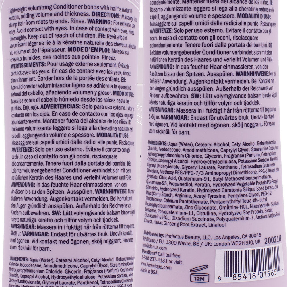 Keranique Volumizing Follicle Streghtening Conditioner 240ml - balsamo rinforzante