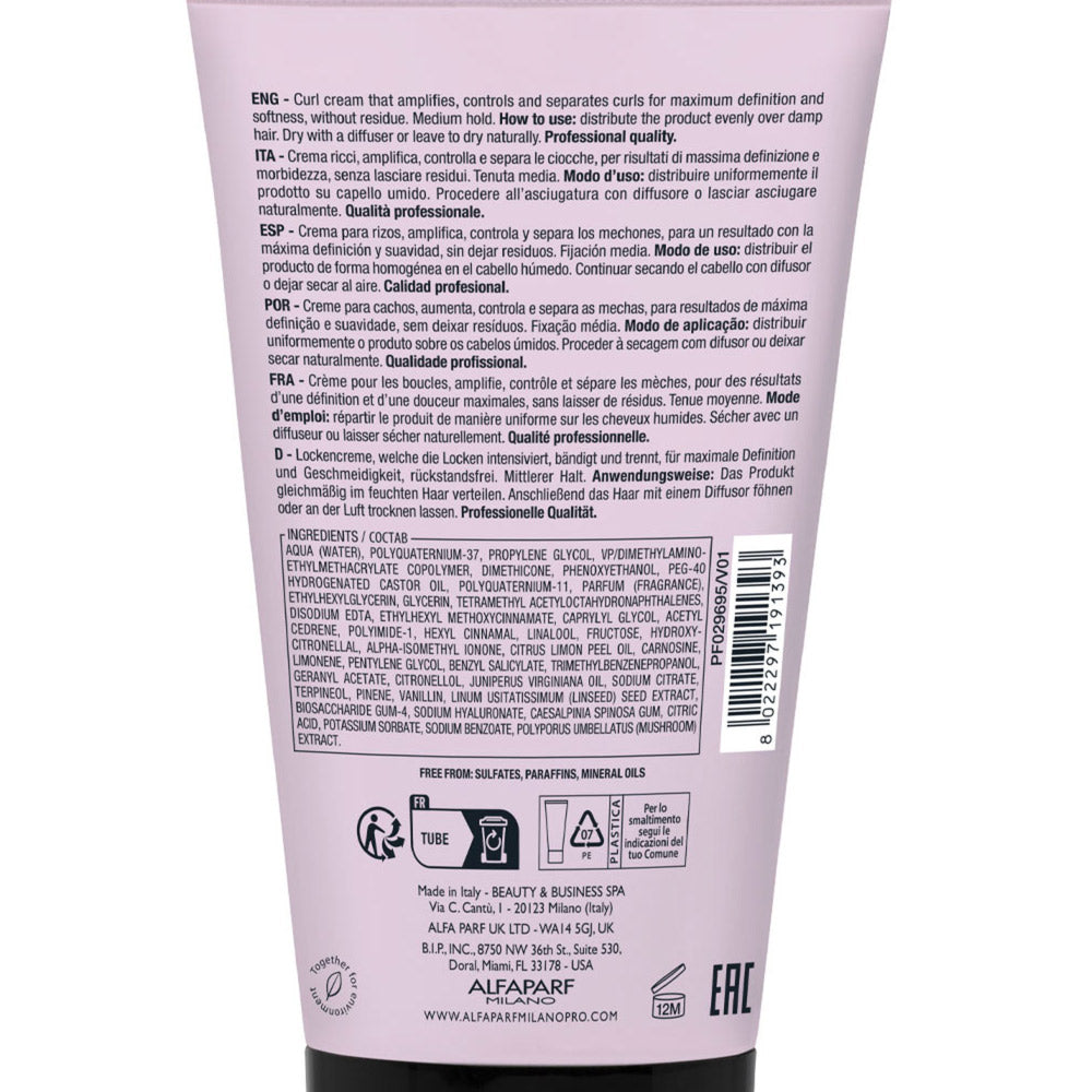 Alfaparf Milano Semi Di Lino Style&Care Twisted Curls 150ml - crema definizione ricci [all]