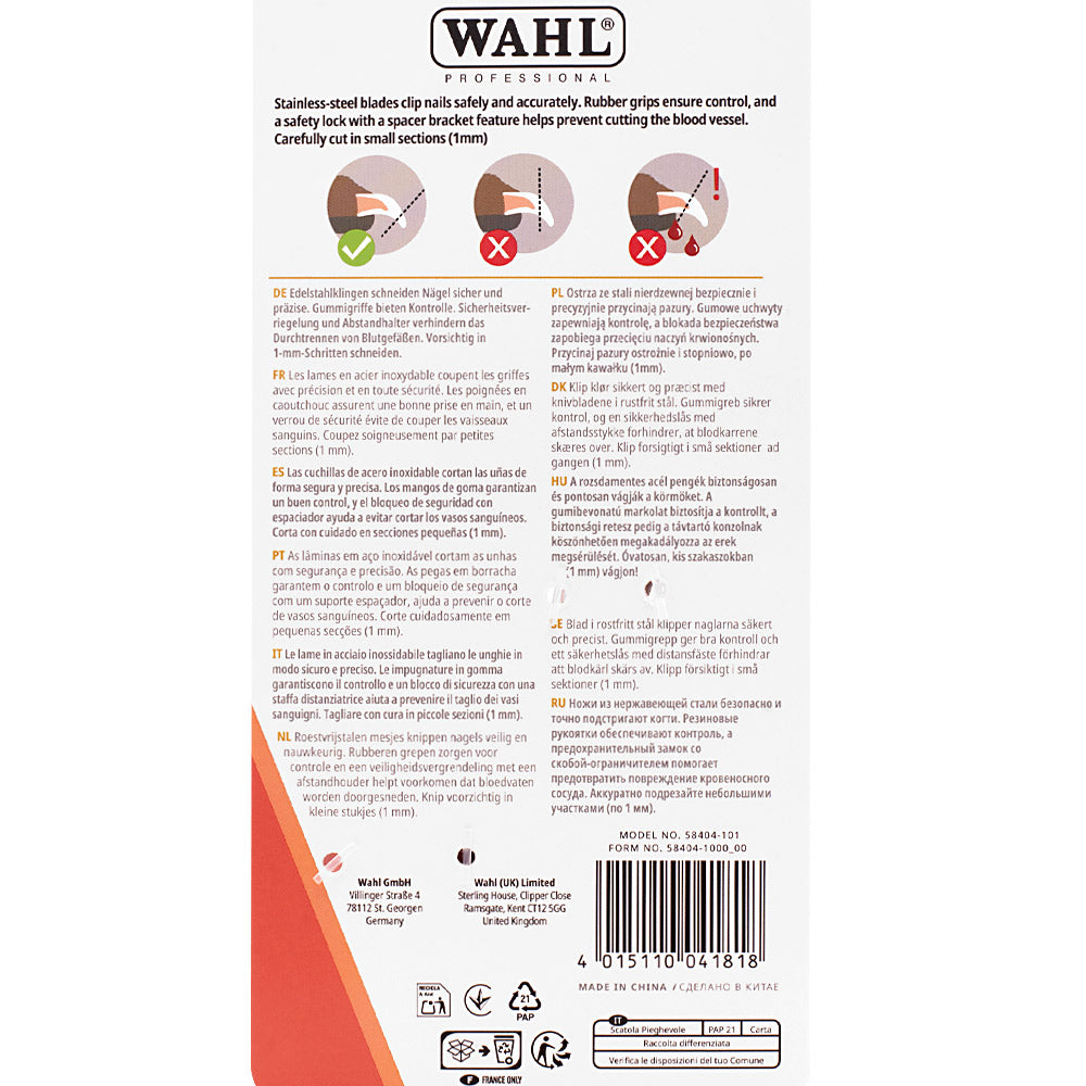 Wahl Pro Pet Nail Clipper - tagliaunghie [all]