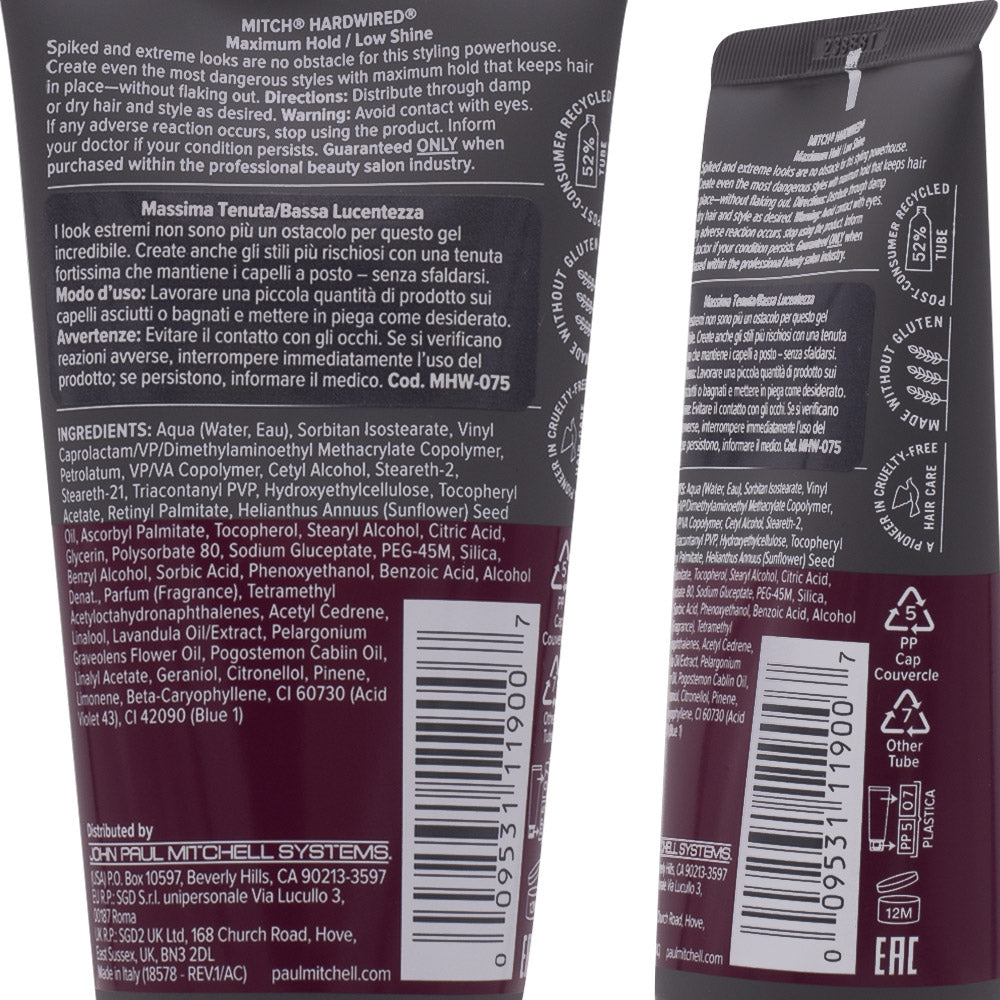 Paul Mitchell Mitch Hardwired 75ml - gel massima tenuta