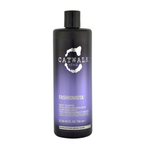 Catwalk Fashionista Violet Shampoo 750ml - shampooing anti-jaune cheveux blonds