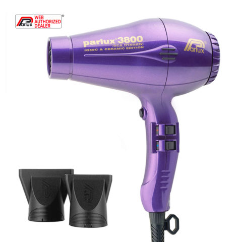 Parlux 3800 EcoFriendly Ionic & Ceramic - sèche-cheveux professionnel violet