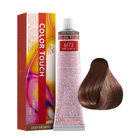 Wella Color Touch Deep Browns 6/73 Blond Foncé Doré Sable 60ml - couleur semi-permanente sans ammoniaque