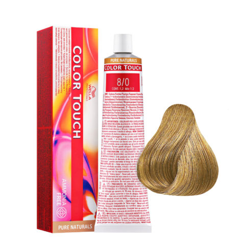 Wella Color Touch Pure Naturals 8/0 Blond Clair 60ml - coloration semi-permanente sans ammoniaque