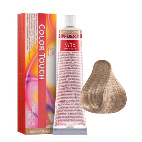 Wella Color Touch Rich Naturals 9/16 Blond Très Clair Cendré Violet 60ml - coloration semi-permanente sans ammoniaque