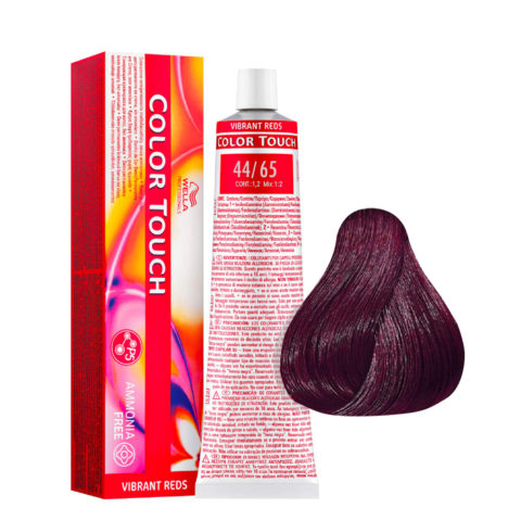 Color Touch Vibrant Reds 44/65 Marron Violet Moyen Intense 60 ml - coloration semi-permanente sans ammoniaque