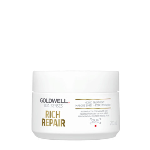 Goldwell Dualsenses Rich Repair Restoring 60Sec Treatment 200ml - traitement pour cheveux secs ou abîmés