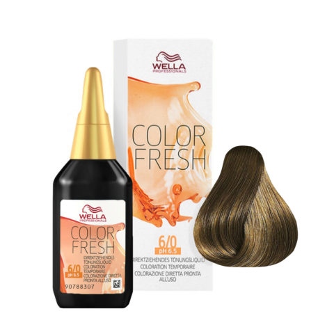 Wella Color Fresh 6/0 Blond Foncé 75ml - rehausseur de couleur  sans ammoniac