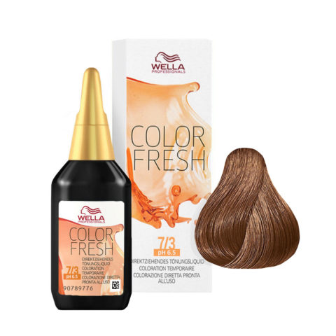 Wella Color Fresh 7/3 Blond Moyen Doré 75ml - rehausseur de couleur  sans ammoniac