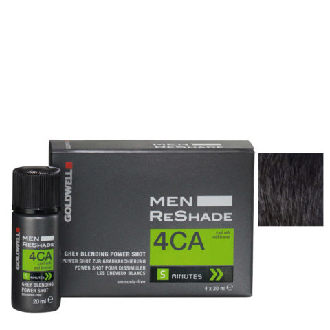 Color men reshade 4CA  Cendré froid brun moyen CFM 4x20ml - teinture pour homme