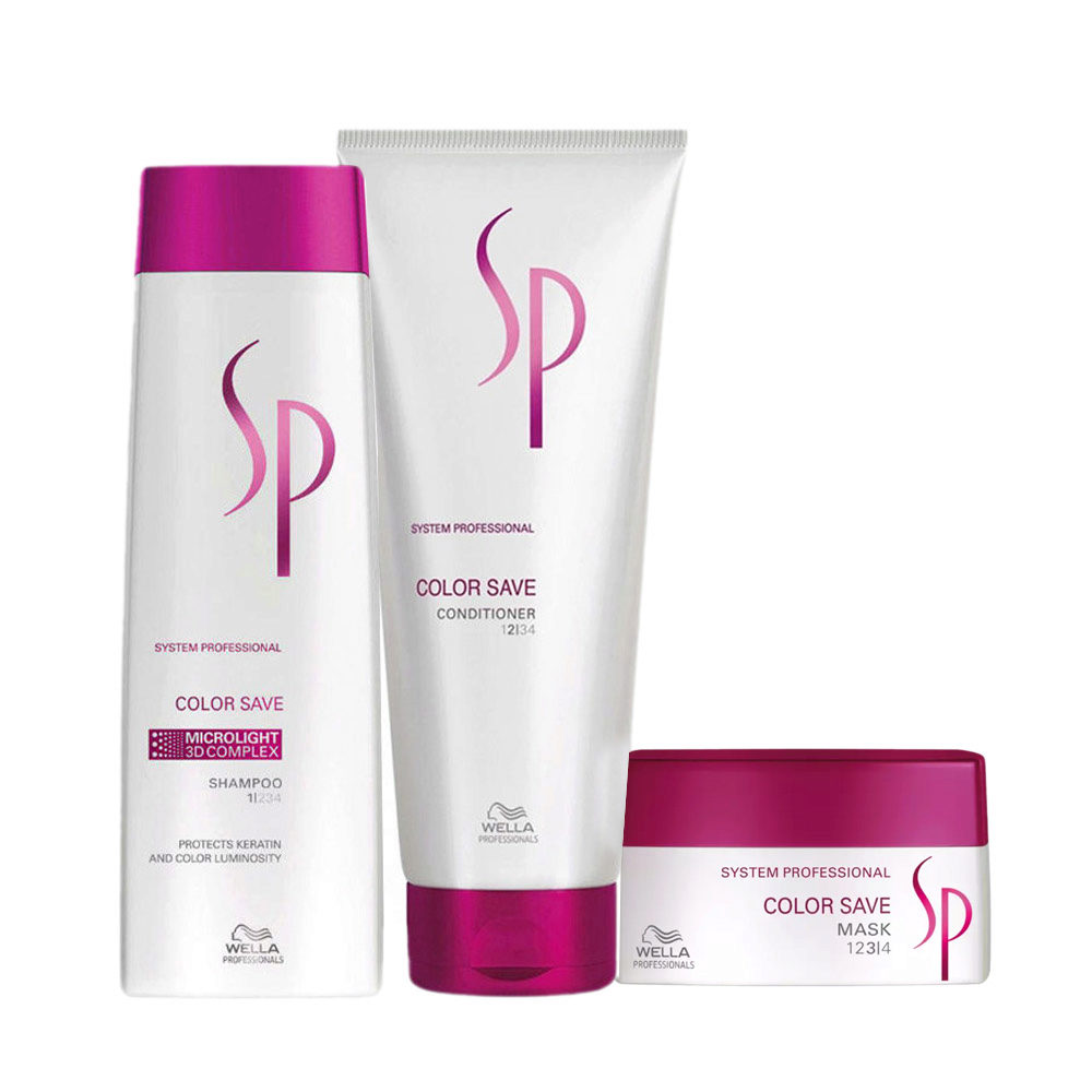 Wella SP Color Save Shampoo 250ml Conditioner 200ml Mask 200ml