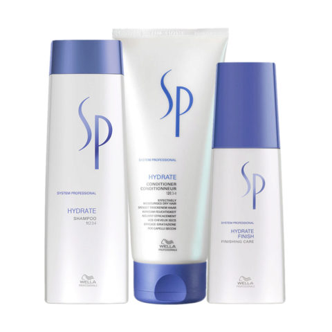 Wella SP Kit Hydrate Shampoo 250ml  Conditioner 200ml  Finish 125ml