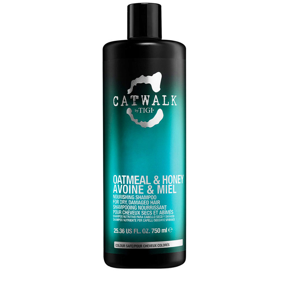 Tigi Catwalk Oatmeal & Honey Nourishing Shampoo 750ml - shampooing hydratant cheveux secs