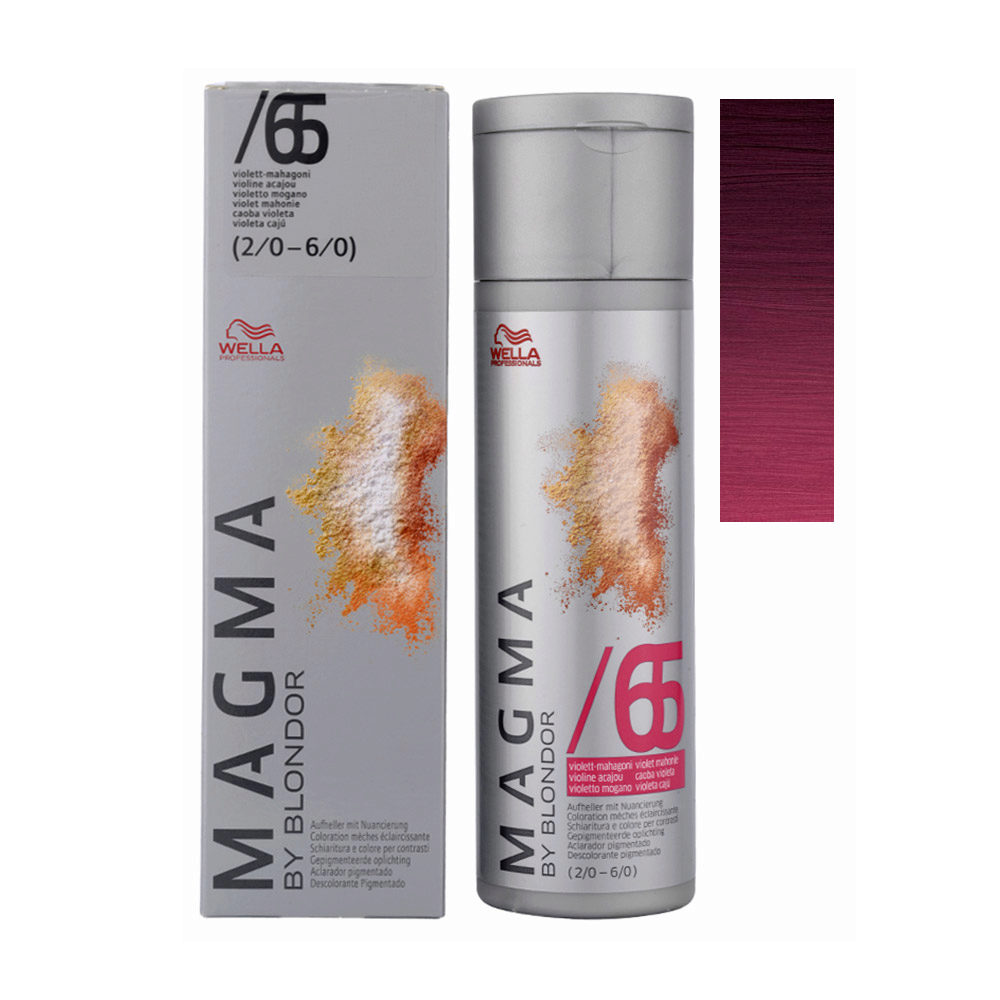 Wella Magma /65 Violet Acajou 120g  - décoloration des cheveux