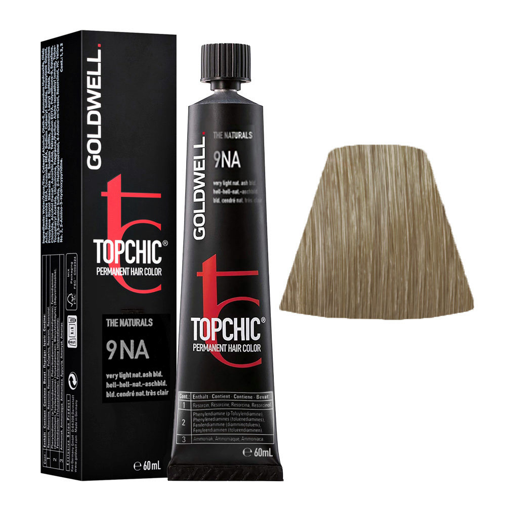 9NA Blond cendré naturel trés clair Goldwell Topchic Naturals tb 60ml