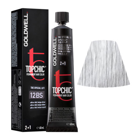 12BS Ultra blond beige argent Goldwell Topchic Special lift tb 60ml