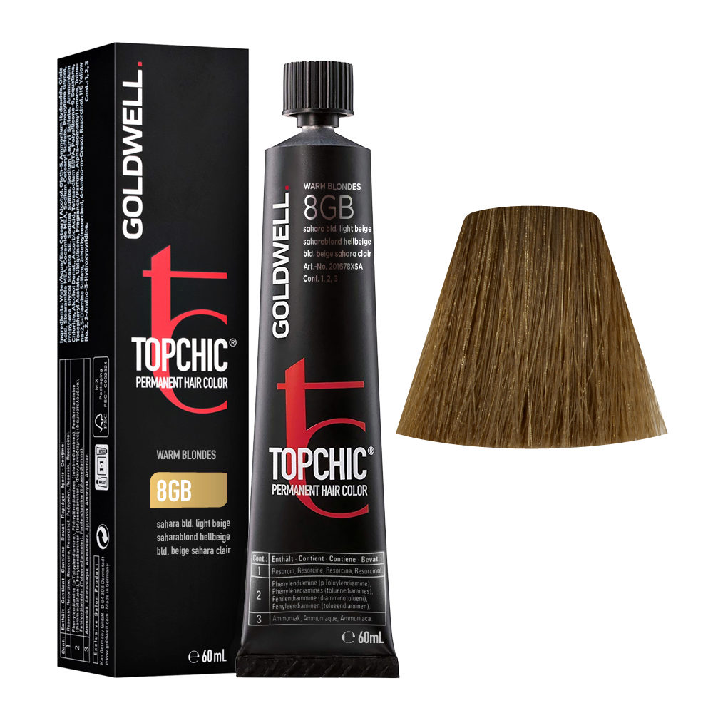8GB Blond beige sahara clair Goldwell Topchic Warm blondes tb 60ml