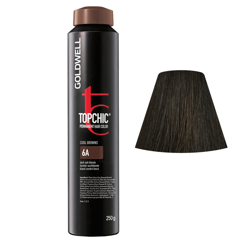 6A Blond cendré foncé Goldwell Topchic Cool browns can 250gr
