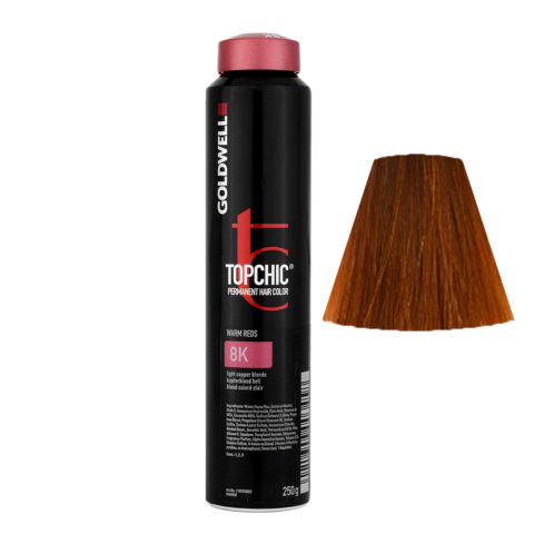 8K Blond cuivré clair  Topchic Warm reds can 250gr