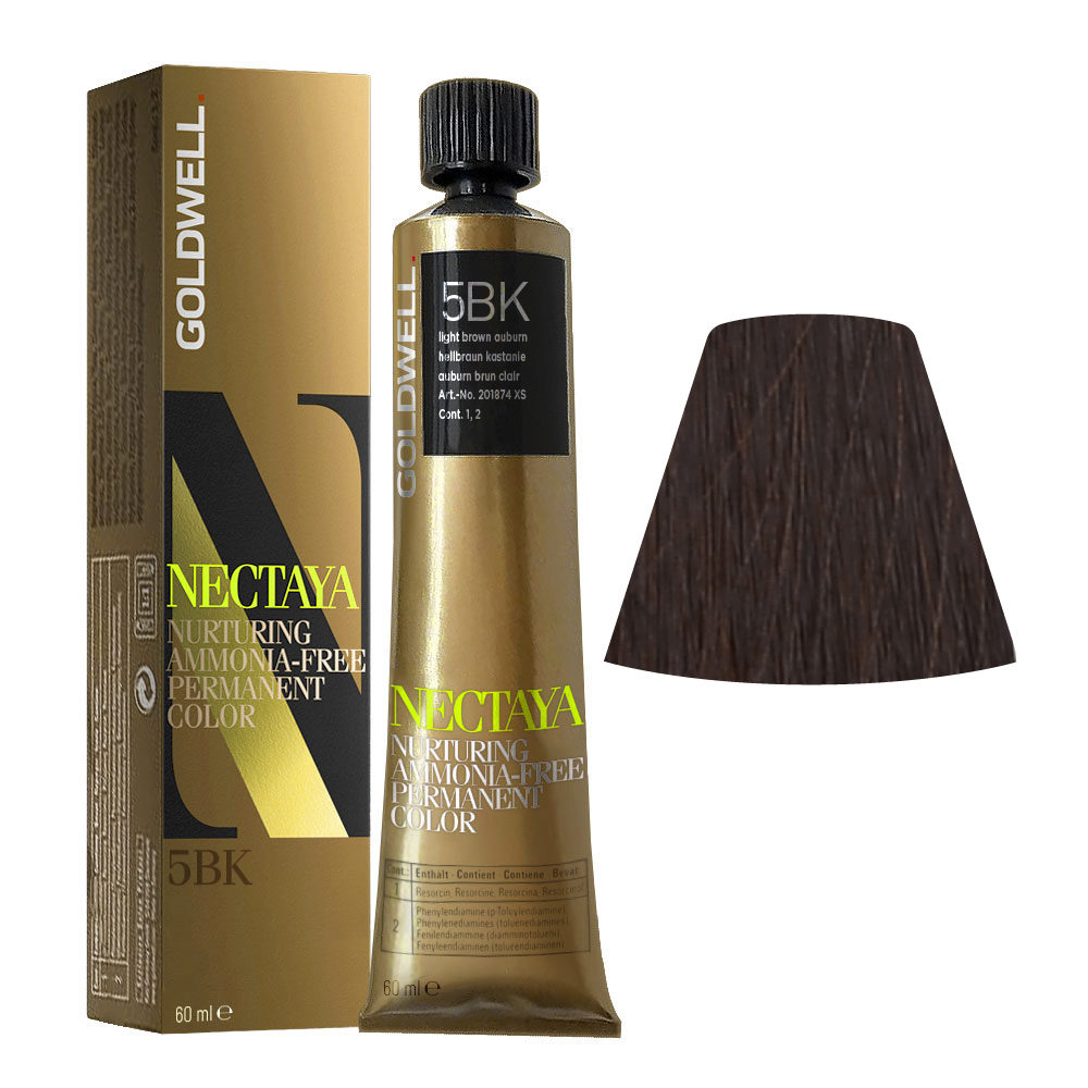 5BK Auburn brun clair Goldwell Nectaya Warm browns tb 60ml
