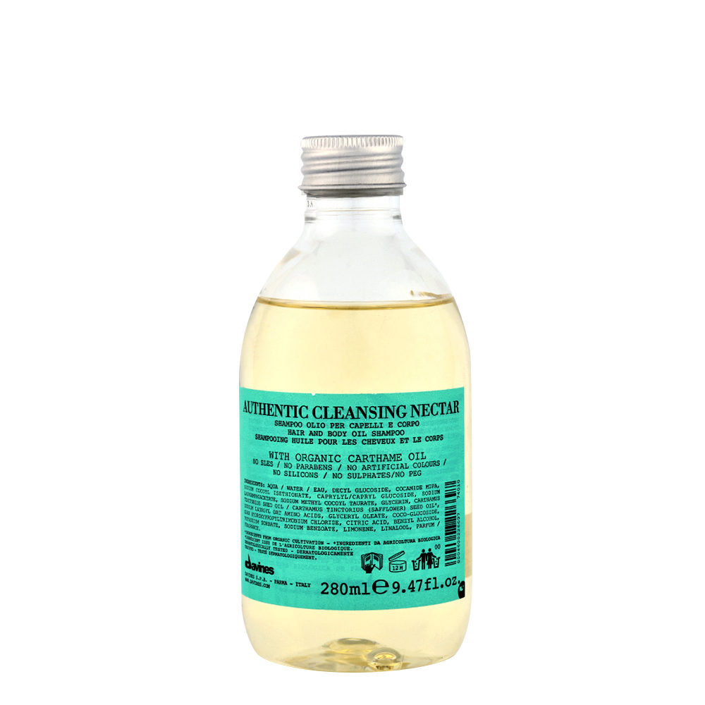 Davines Authentic Cleansing Nectar 280ml - authentique nectar nettoyant pour cheveux et corps