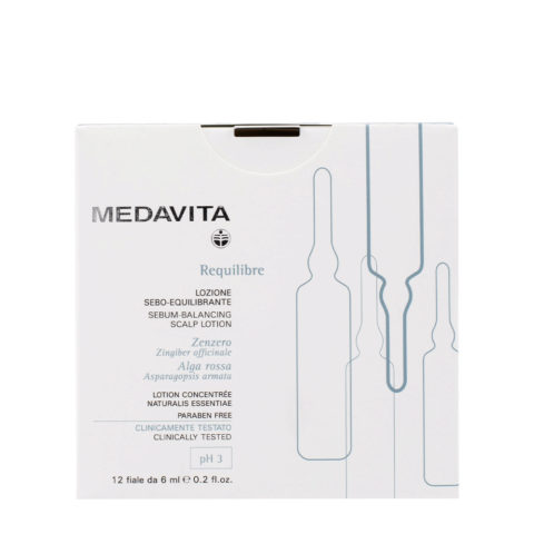 Medavita Cute Requilibre Sebum Balancing Scalp Lotion 12x6ml - lotion sébo-équilibrante pH 3