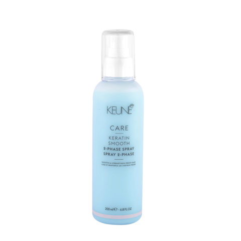 Keune Care Line Keratin Smooth 2 Phase Spray 200ml - spray anti-frisottis hydratant biphasique