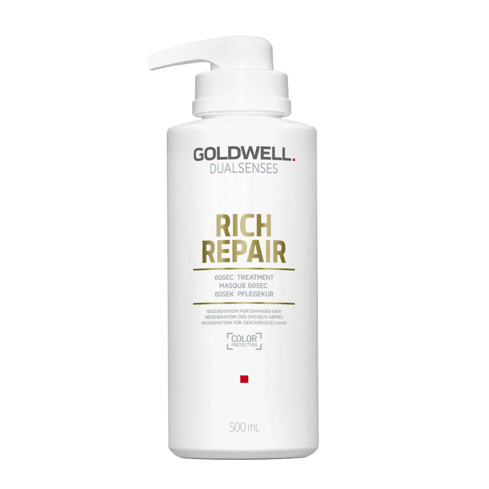 Goldwell Dualsenses Rich Repair Restoring 60Sec Treatment 500ml - traitement pour cheveux secs ou abîmés