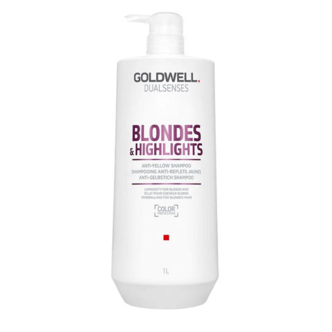 Dualsenses Blonde & Highlights Anti-Yellow Shampoo 1000ml - shampooing anti-jaune pour cheveux colorés o