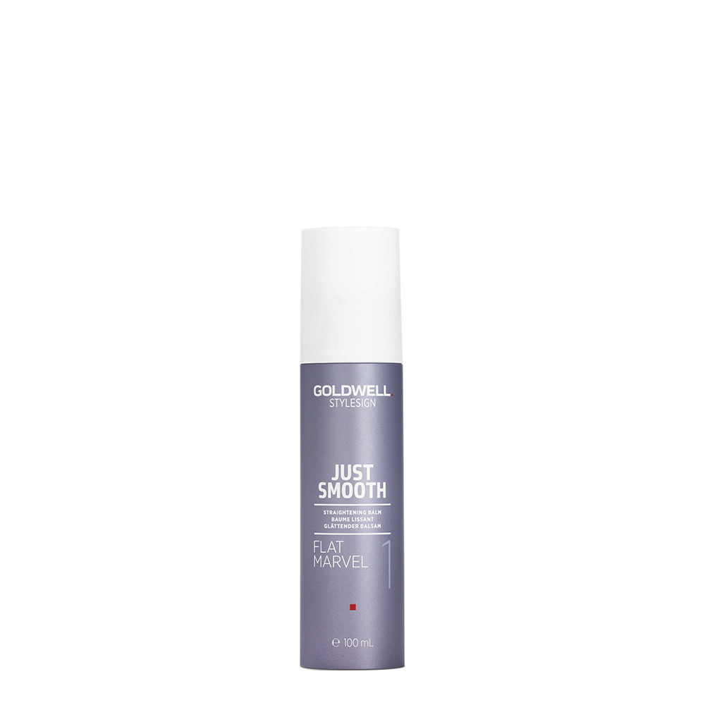 Goldwell Stylesign Just Smooth Flat Marvel Straightening Balm 100ml - après-shampooing lissant pour cheveux ondulés ou b