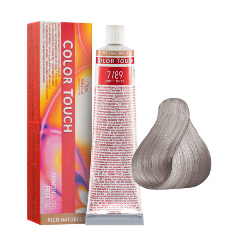 Color Touch Rich Naturals 7/89 Blond Moyen Perle Cendrè 60ml - coloration semi-permanente sans ammoniaque