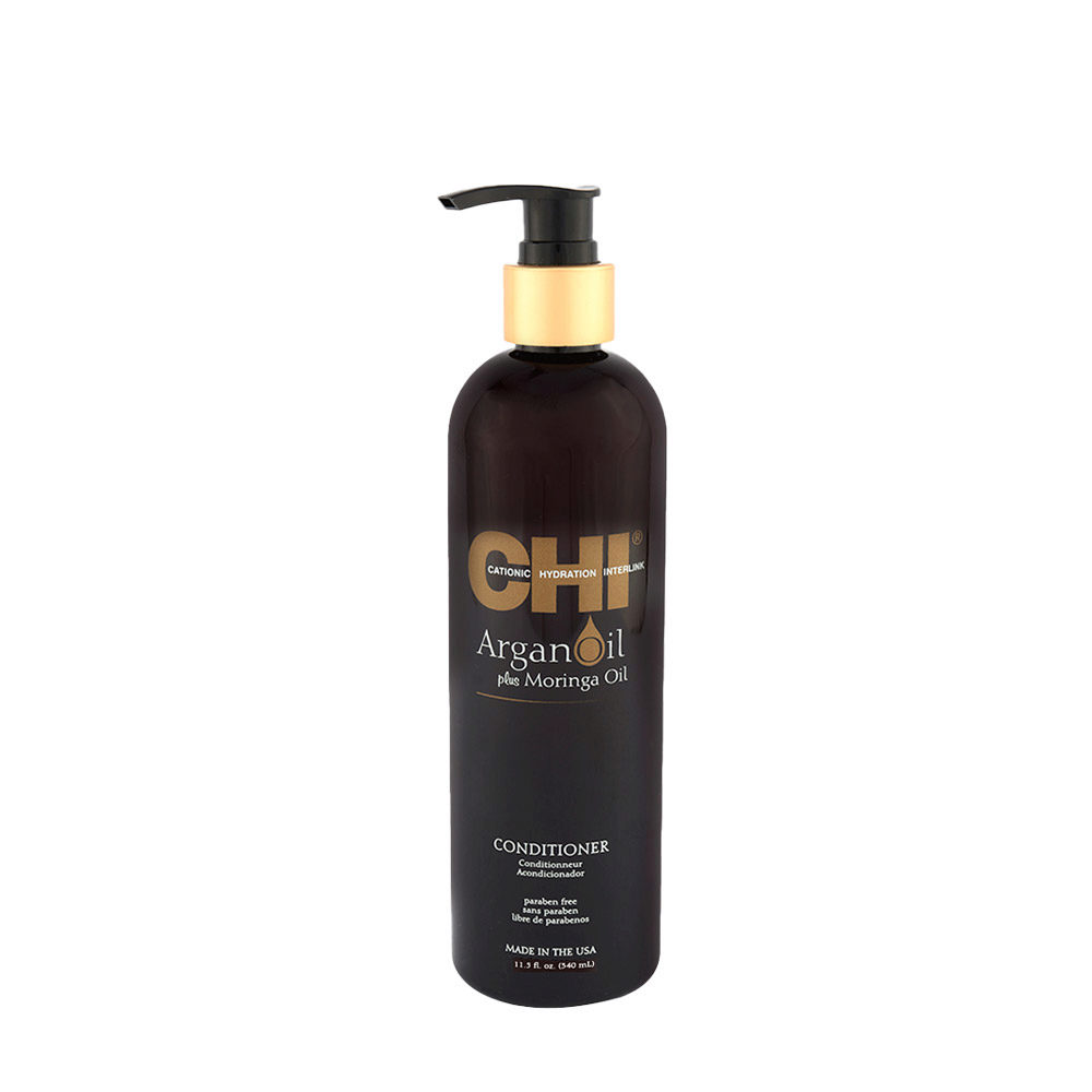 CHI Argan Oil Plus Moringa Oil Conditioner 340ml - après-shampooing hydratant