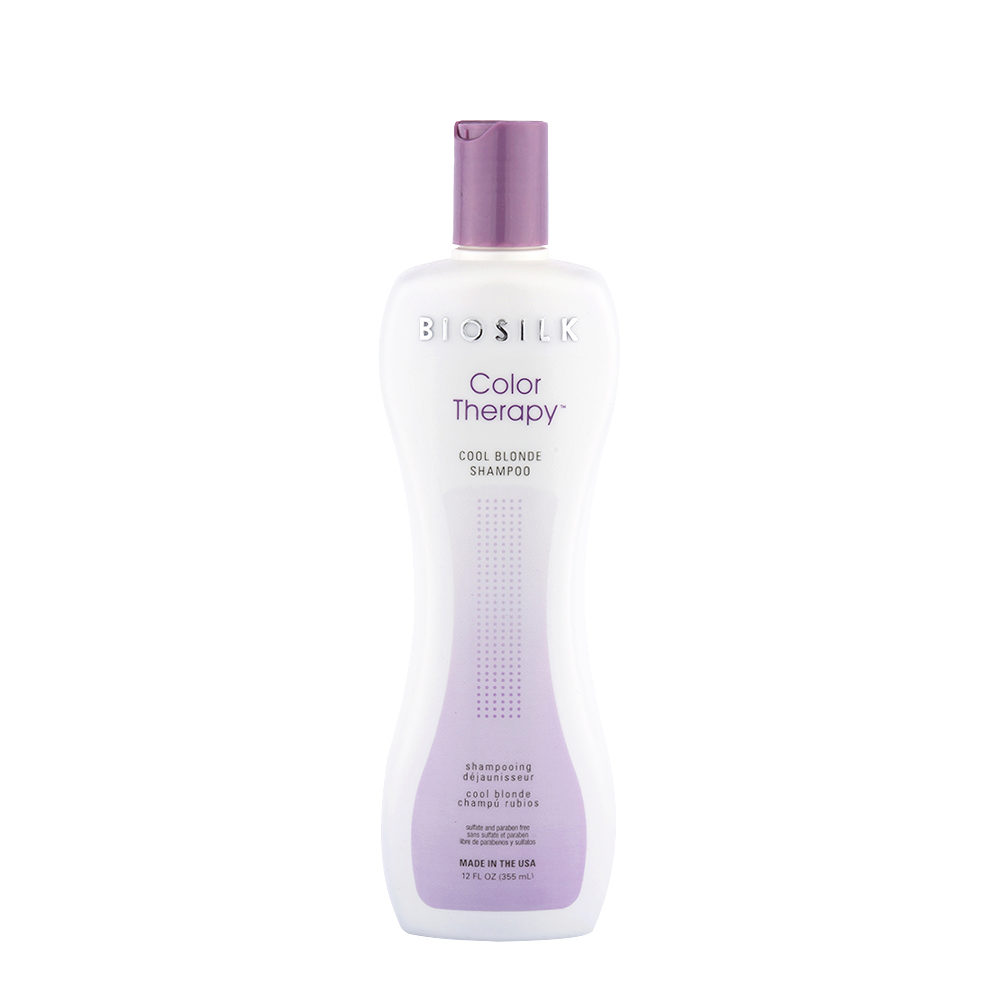 Biosilk Color Therapy Cool Blonde Shampoo 355ml - shampoing anti-jaunissement