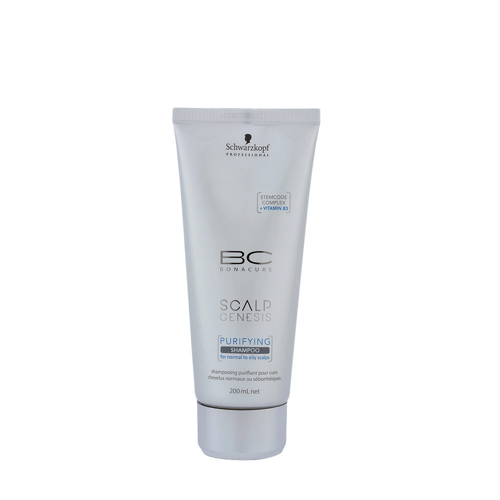 Schwarzkopf BC Bonacure Scalp Genesis Purifying Shampoo 200ml -détoxifiant pour les cheveux gras