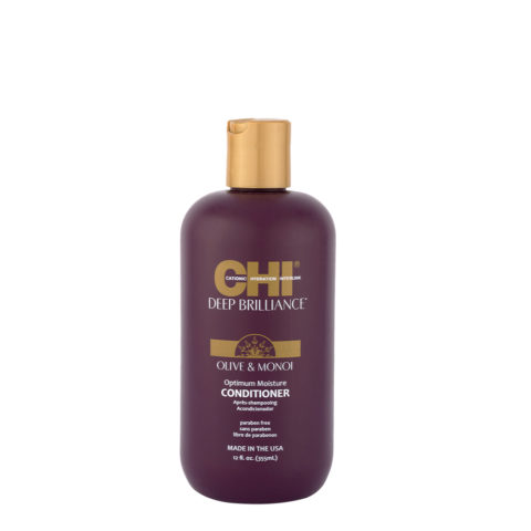 CHI Deep Brilliance Olive & Monoi Optimum Moisture Conditioner 355ml - conditionneur brillance hydratant