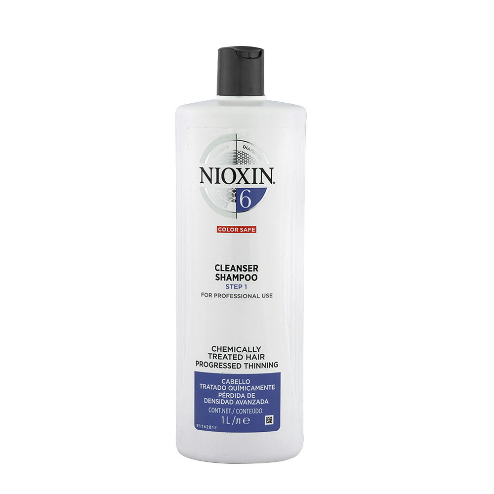 Nioxin System6 Cleanser Shampoo 1000ml - shampooing antichute