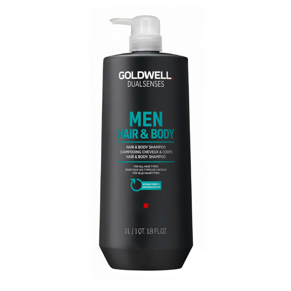 Goldwell Dualsenses men Hair & body shampoo 1000ml - shampoing douche pour tous types de cheveux
