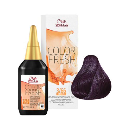 Color Fresh 3/66 Châtain Foncé Violet Intense 75ml - rehausseur de couleur  sans ammoniac