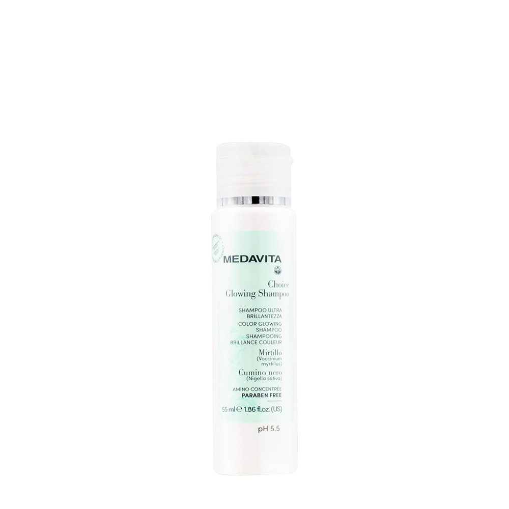 Medavita Choice Glowing Shampoo 55ml  - shampooing ultra brillance