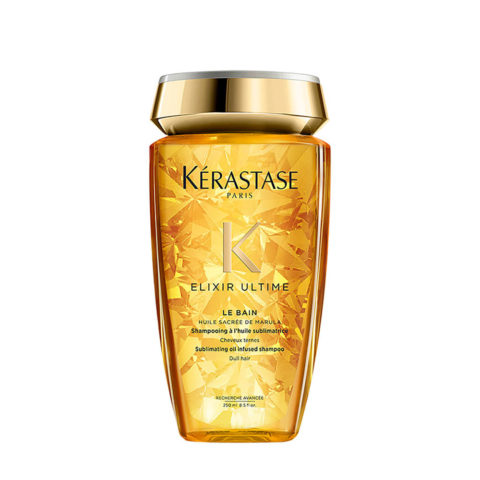 Kerastase Elixir Ultime Le Bain 250ml - shampooing aux huiles hydratantes pour tous les cheveux